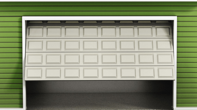 What causes a garage door to close then open back up