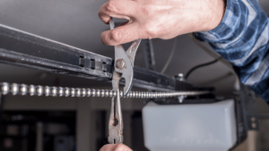 What maintenance should be done on a garage door